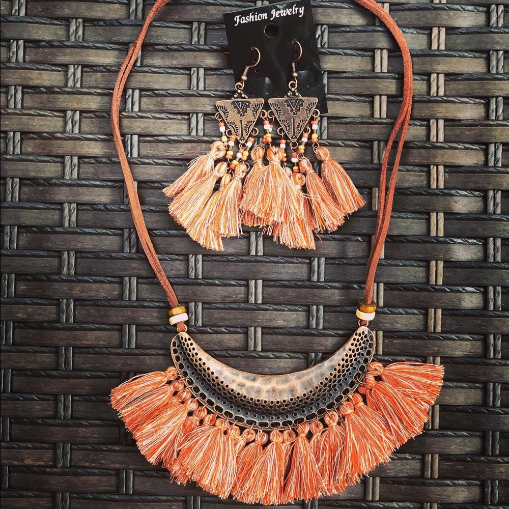 Multi orange/tan color set